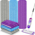 6 Pack Reusable Mop Pads for Swiffer PowerMop, Super Absorption, Multi-Surface Hardwood Floor Cleaning, Machine Washable Up to 100 Times, Durable, Suitable for All Finished Floors