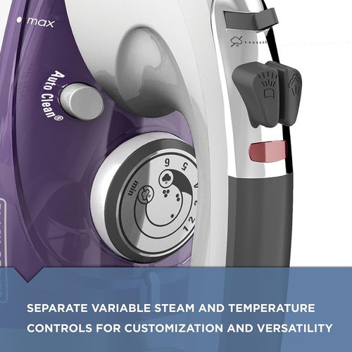BLACK+DECKER Compact Steam Iron & Professional Iron Bundle - Easy to Use, Efficient Performance