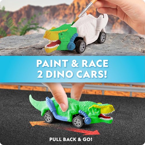 National Geographic Dinosaur Egg Activity Kit - 15+ Dino Crafts, Painting, Clay Models & Learning Guide