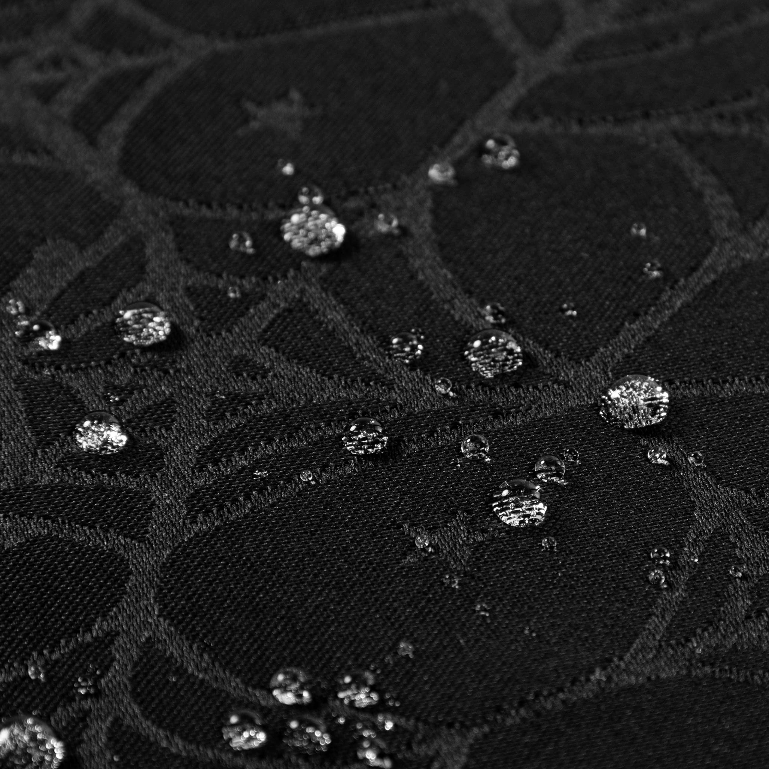 joybest Halloween Tablecloth Black Spider Web Table Cloth Spillproof Fabric Table Cover for Dining Party, Halloween Decorations, Rectangle 60 x 120 Inch