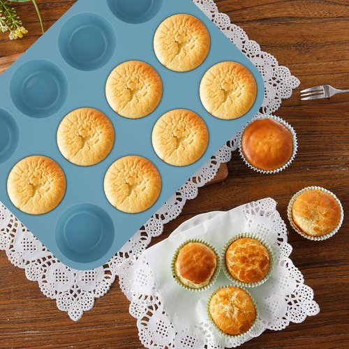 Aschef 7-in-1 Nonstick Silicone Baking Ring | Heat Resistant Bakeware for Muffins, Loaves & More
