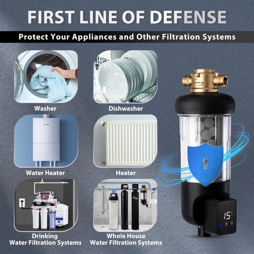 iSpring FWSP50SL-ARJ Spin Down Sediment Water Filter Replacement Cartridge with Siliphos, for WSPSL-ARJ and WSPSL-ARJ-BP Series, 1 Count (Pack of 1)