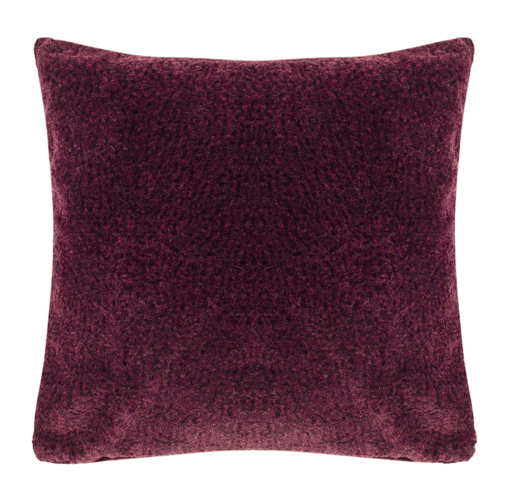 SAFAVIEH Home Barica Dark Red Merlot 20-inch Decorative Pillow
