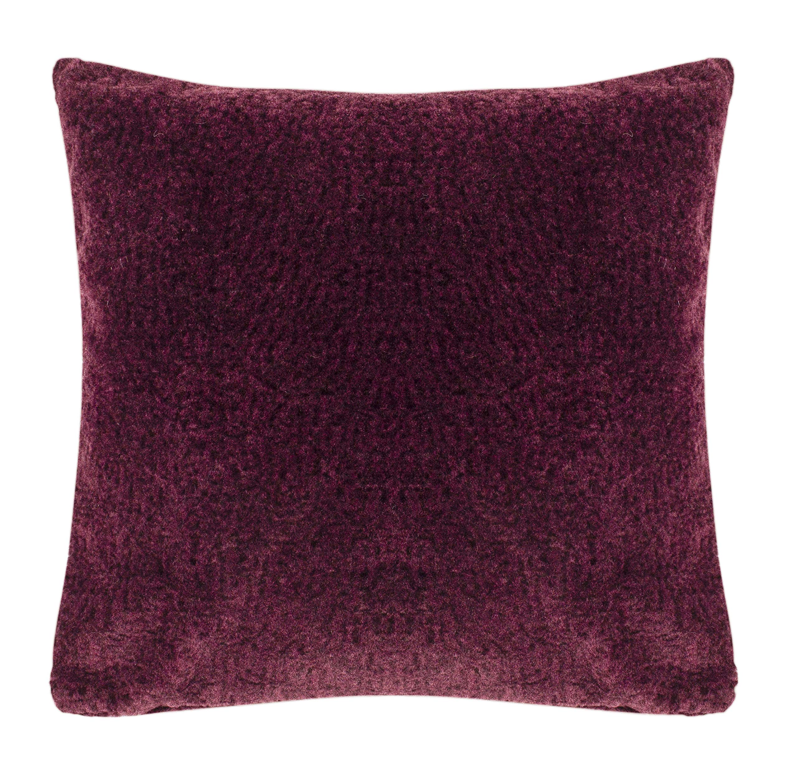 SAFAVIEH Home Barica Dark Red Merlot 20-inch Decorative Pillow