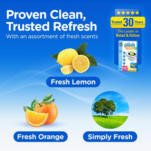 Compac Home Plink Garbage Disposal Cleaner and Deodorizer 60ct VALUE PACK - Assorted Scents