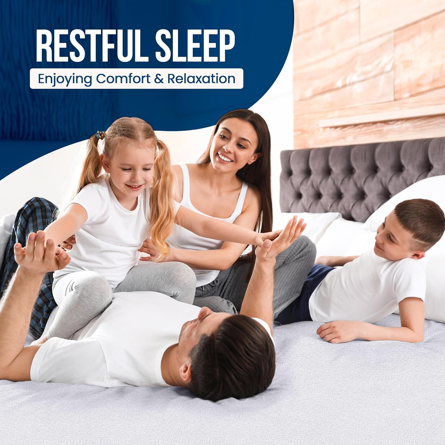 Utopia Bedding King Size Mattress Protector - Waterproof Terry Cover with Deep Pockets | 2 Pack, Soft & Breathable