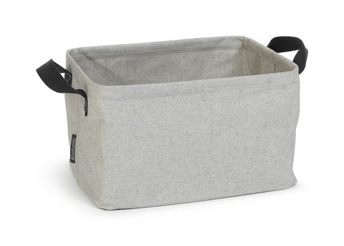 Brabantia - Foldable Laundry Basket - Compact Storage Box - Water Resistant Coating - Multi-Functional - Laundry Hamper - Bathroom - Collapsible - Grey - 9 Gal