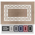 RugMast Premium Quality Polypropylene Indoor Door Mat - Beautiful Design with Non-Slip Backing, Washable & Low Profile Doormat - Ideal for Entryway Doors, Foyer, and Mudroom (20" x 30")