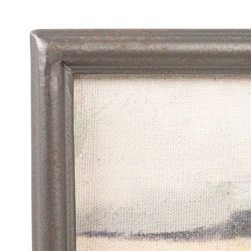 Creative Co-Op Metal and Wood Framed Landscape Wall Art with Hanging Bracket, Multicolor
