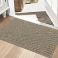 BEQHAUSE Dirt Trapper Door Mat - Non-Slip, Washable, Absorbent Entrance Mat | 24" x 36", Light Beige
