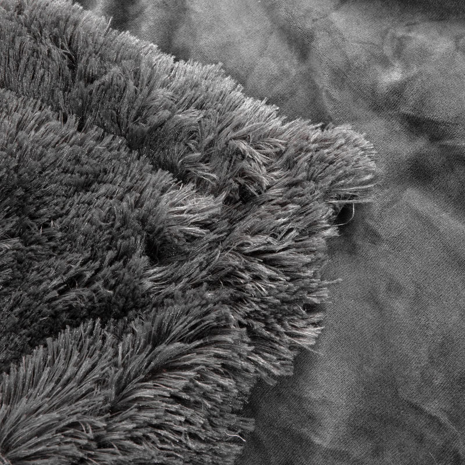 YUSOKI Long Faux Fur Throw Blanket for Sofa Couch,2 Layers,2.1lb,All Ages,Home Decoration, (Morel,50" x 60")