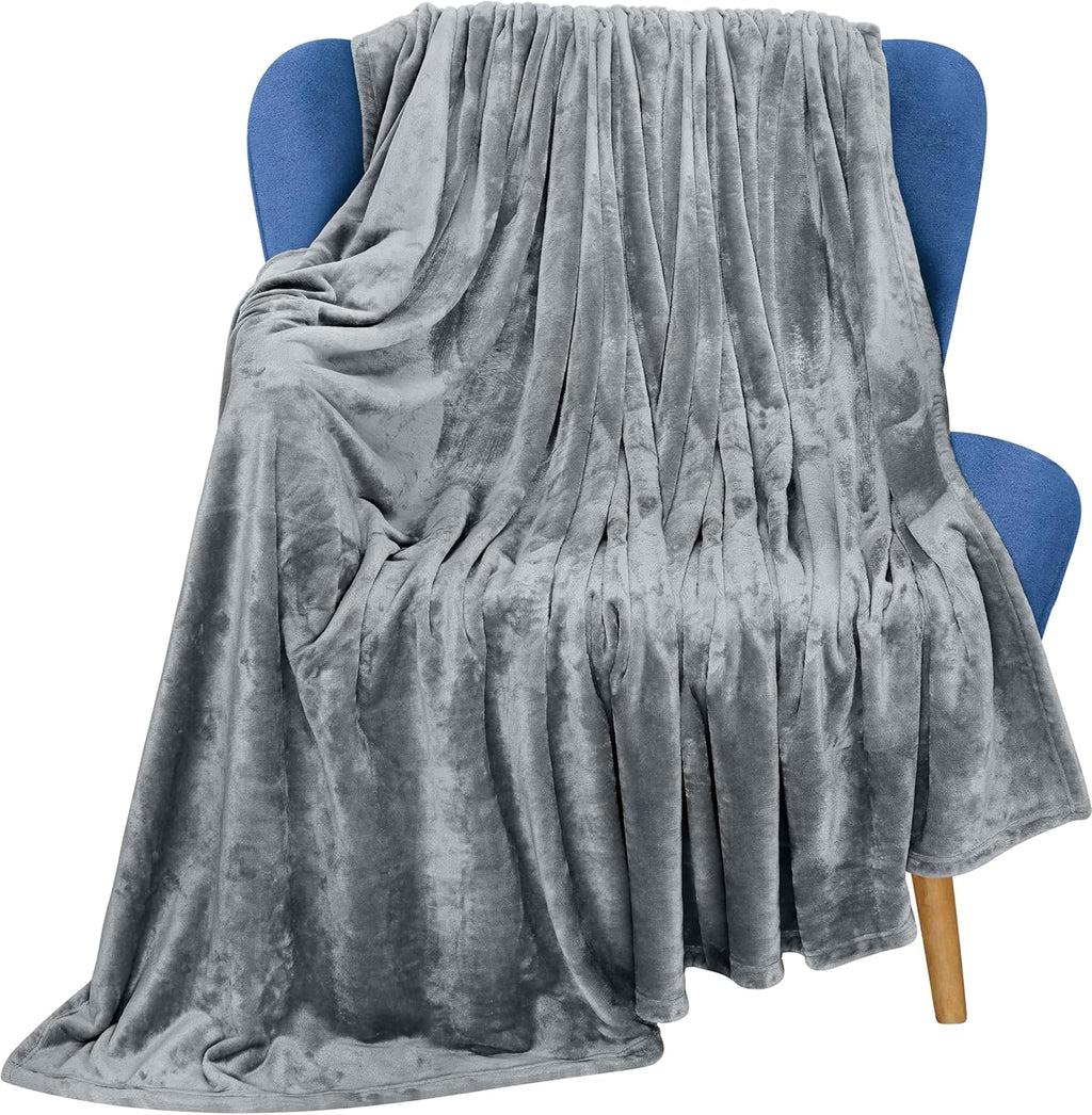 Utopia Bedding Fleece Blanket - Luxury Soft Microfiber Throw in Ash Grey | 50x60 Inch, Anti-Static Design
