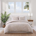 Tommy Bahama - Duvet Cover Set, Luxuriously Soft Bedding with Matching Shams, All-Cotton Yarn-Dye Fabric, Coastal Inspired Bedding Essentials (Jungle Palms Beige, Full/Queen)