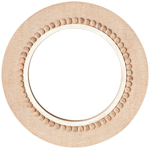 Round Decorative Wood Wall Mirror