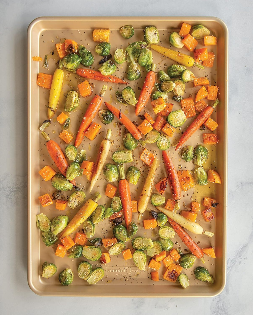Nordic Ware Naturals Nonstick Baking Sheet - Extra Large Size for Easy Cooking & Cleanup