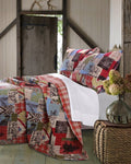 Greenland Home Rustic Lodge Quilt Set, 3-Piece Full/Queen, Multicolor