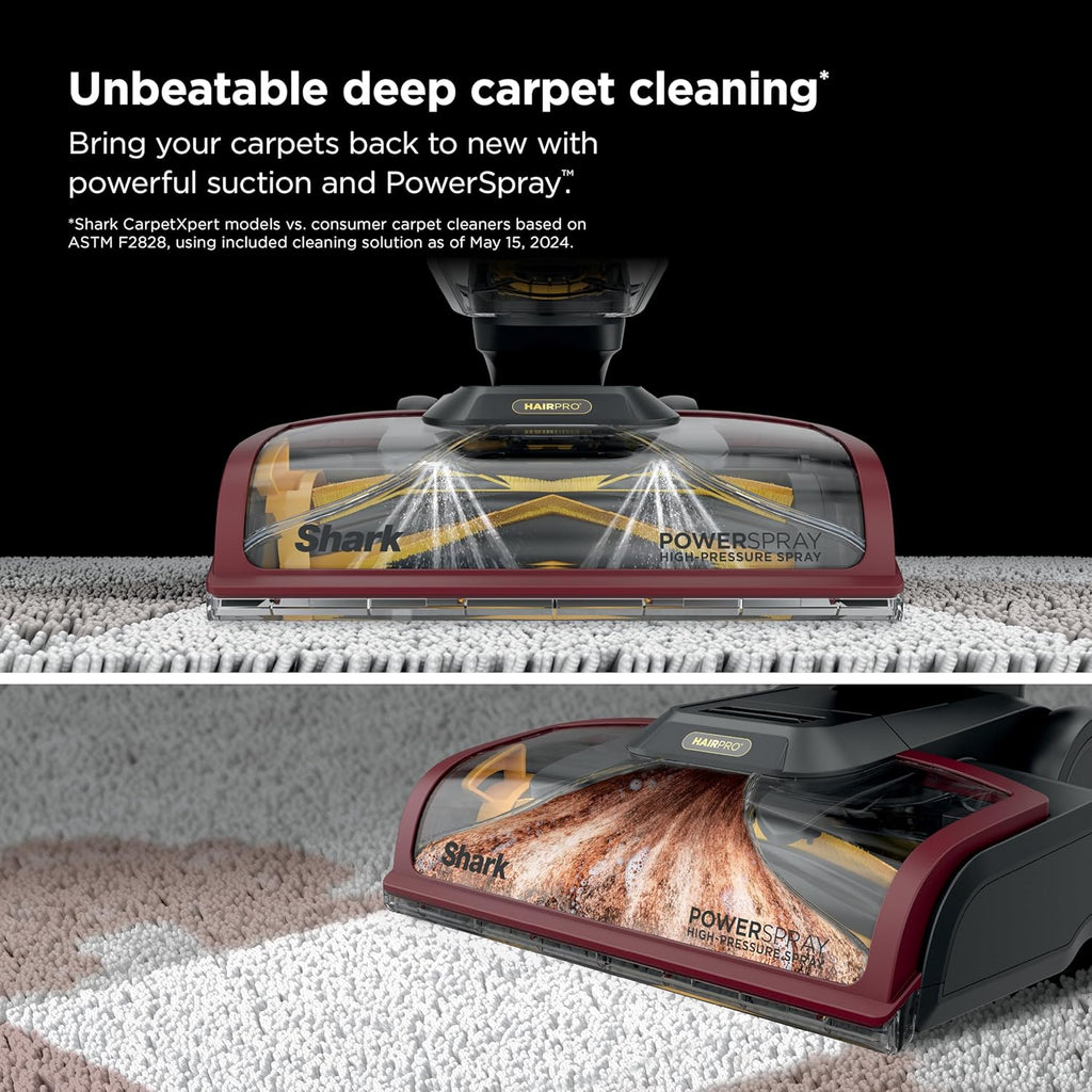 Shark CarpetXpert HairPro - Upright Carpet & Area Rug Cleaner | Effective Pet Hair Removal & Odor Elimination | Magenta