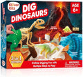 JOVA Dinosaur Fossil Digging Kit - 3-in-1 STEM Learning Toy with Glow-in-the-Dark Dinosaurs & Sensory Play Sand | DIY Kit for Kids Aged 6+