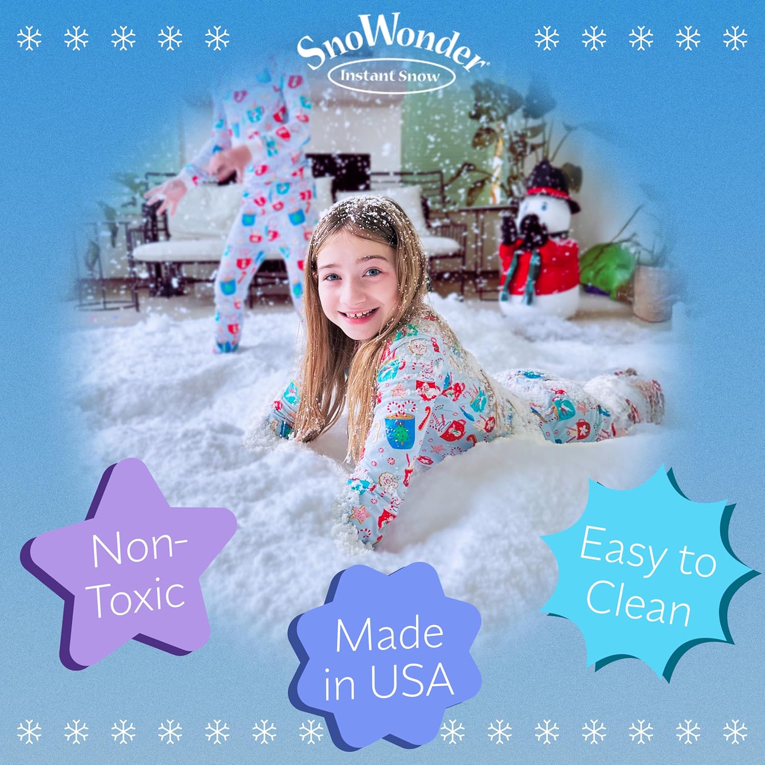 SnoWonder Instant Snow | Create 36 Gallons of Realistic Fake Snow for Fun Activities