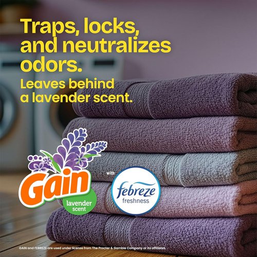 Glad ForceFlex Tall Kitchen Trash Bags - 13 Gallon, Gain Lavender Scent, 80 Count Pack