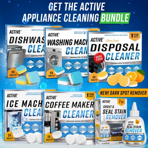 ACTIVE Mold Stain Remover Gel Cleaner Heavy Duty Stain Cleaner for Front Loader Washing Machine Seal, Bathroom Grout, Shower, Caulk - Front Load Washer Cleaning Solution - 7 Fl Oz
