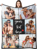 Regine Switzerland Custom Photo Blanket - Personalized Collage Throw for Anniversary & Birthday Gifts