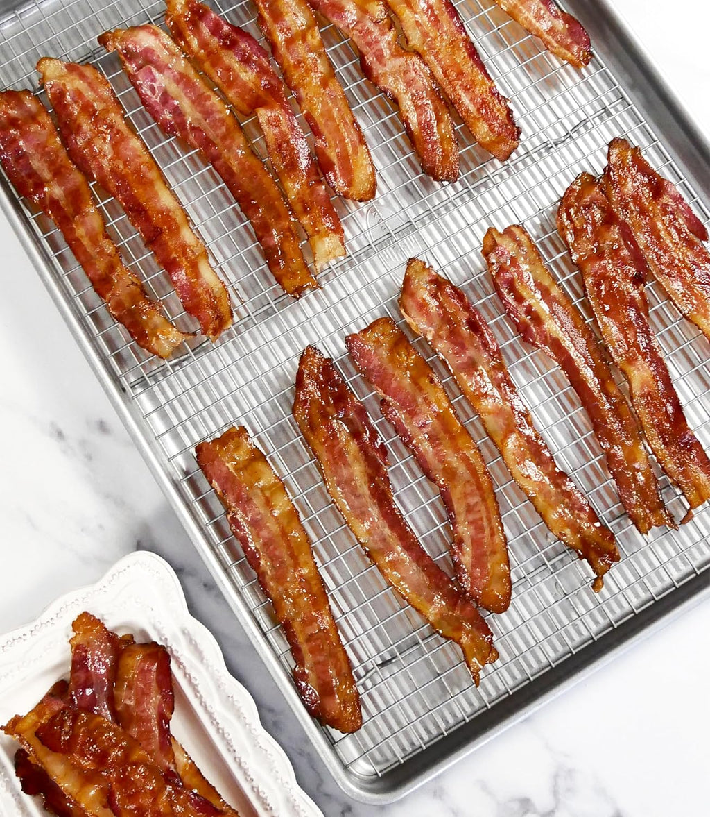 USA Pan Extra Large Baking Sheet and Nonstick Cooling Rack Set - Durable Metal Construction, XL Size