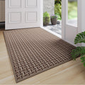 Indoor Door Mat 36x60 Dirt Resistant and Absorbent, Non-Slip Rubber Backing Floor Mats, Easy Clean Low-Profile Doormat for Entryway, Front Door, Inside Entrance Brown