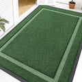 OLANLY Indoor Outdoor Front Door Mat - Waterproof All-Season Doormat, Sturdy Rubber, Easy Clean | 59x40, Green