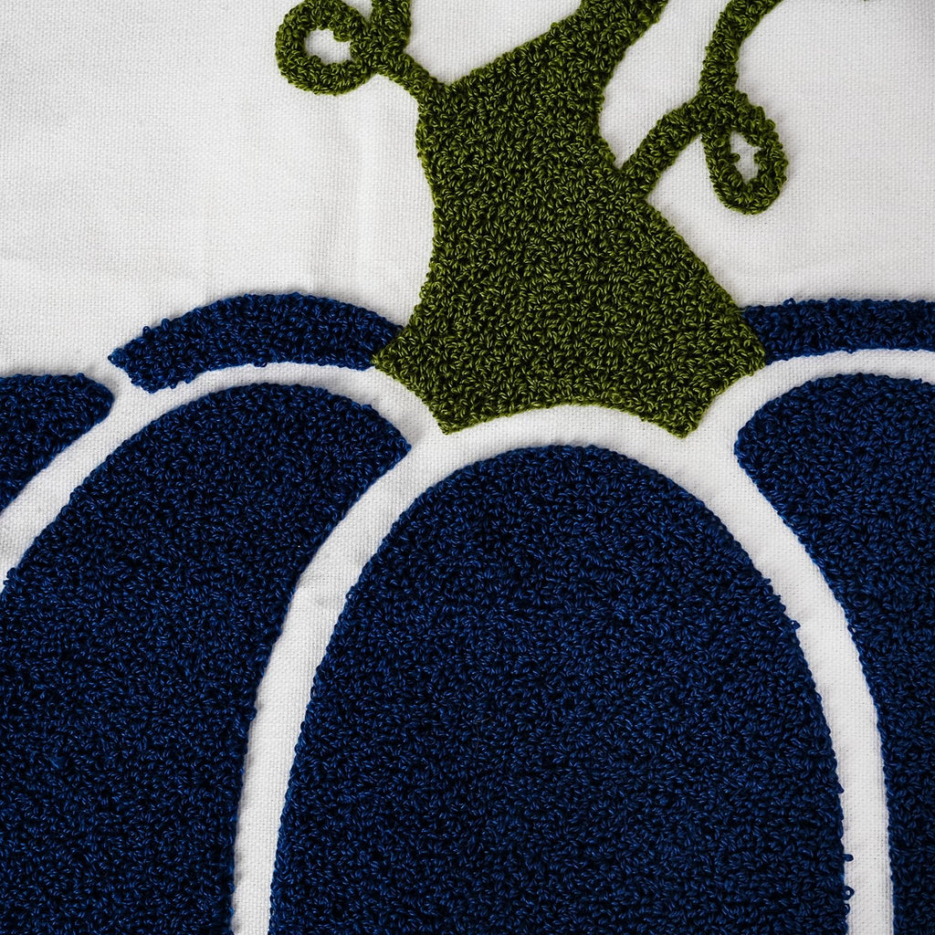 Blue Pumpkin Pillow Cover 18x18 inch Fall Decorative Throw Pillow Cover