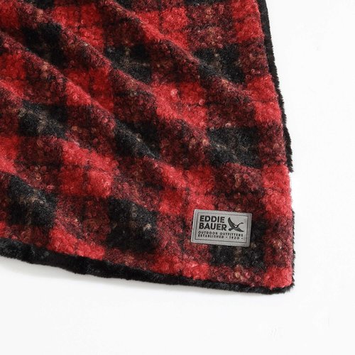 Eddie Bauer - Throw Blanket, Ultra-Soft Bedding with Faux Fur Reverse, Throw Blanket for Couch or Bed (Capitol Hill Plaid Red, 50" x 70")