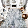 8x10 Area Rug for Living Room: Washable Abstract Soft Rugs Non Slip Modern Stain Resistant Low Pile Carpet for Dining Room Bedroom Nursery Office (Multi Blue, 8'x10')