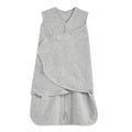 HALO 100% Cotton Sleepsack Swaddle - 3-Way Adjustable Wearable Blanket, TOG 1.5, Heather Grey, Small (3-6 Months)
