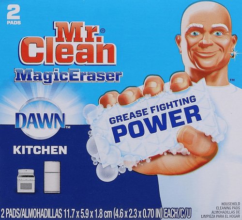 Mr. Clean Magic Eraser - Kitchen Cleaning Pads with Durafoam | 2 Count for Effortless Cleaning