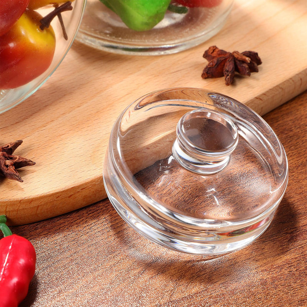 PRETYZOOM Glass Fermenting Weight for Wide Mouth Mason Jar, Heavy Glass Lid for Storage, 2.75 X 1.18 Inch, Silver