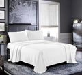 Pure Bedding Queen Sheet Set - 4-Piece Luxury White Bed Sheets | Soft 1800 Brushed Microfiber - Deep Pocket Design