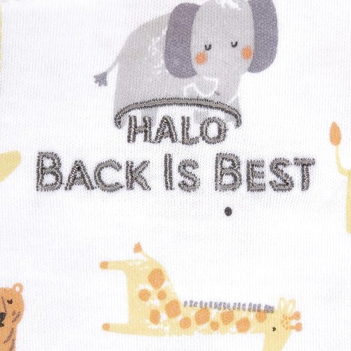 HALO Sleepsack Swaddle - 100% Cotton Wearable Blanket, 3-Way Adjustable, Jungle Print, Small (3-6 Months)