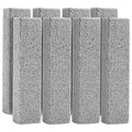 8 Pack Pumice Stone for Toilet Bowl Cleaning, Scouring Stick Remove Toilet Bowl Hard Water Rings, Calcium Buildup and Rust Suitable for Cleaning Toilet, Bathroom, Kitchen Sink, Grill（Gray
