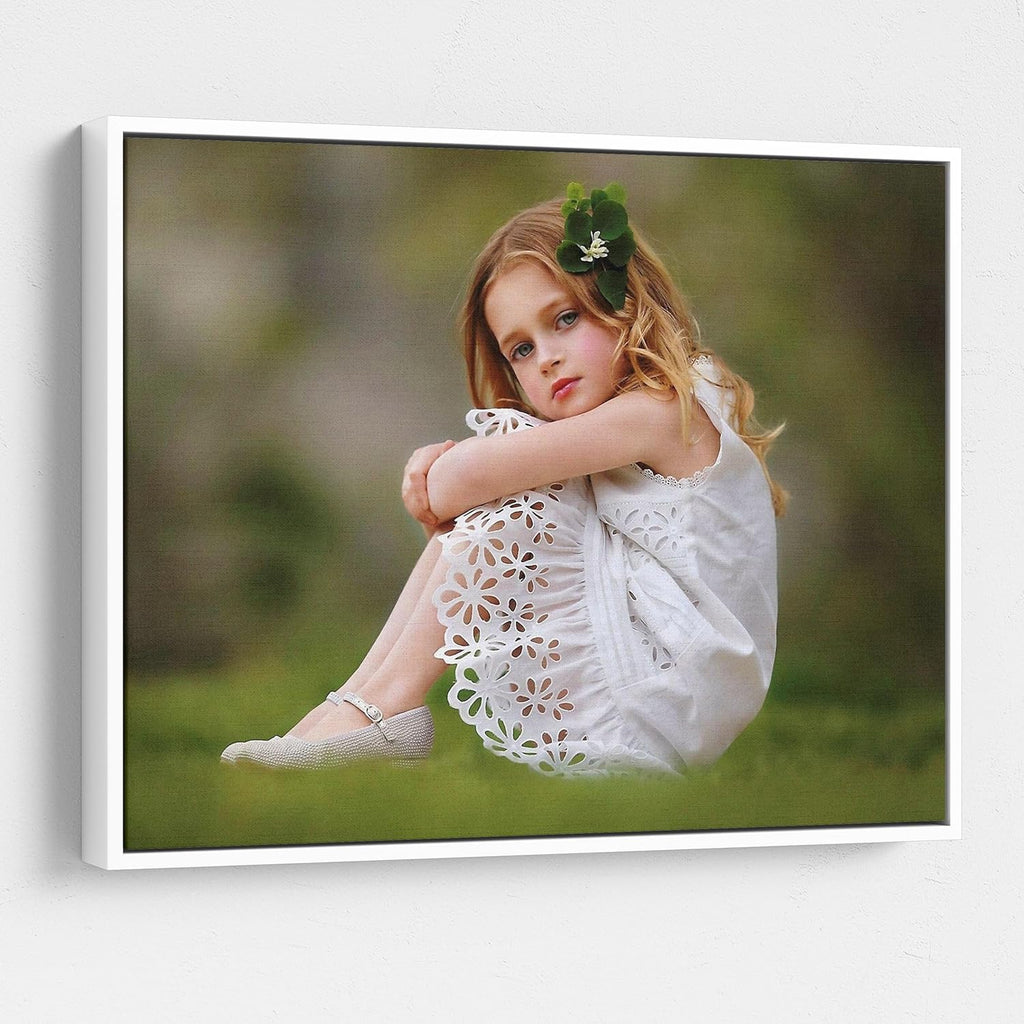 P&L ART Personalized Custom Canvas Prints - Transform Your Photos into Stunning Wall Art | 16x20 White