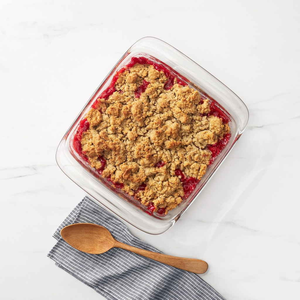 OXO Good Grips Glass Baking Dish Set - Freezer-to-Oven Safe, 3 Qt & 2 Qt with Lids | Clear, 9 x 13 & 8 x 8