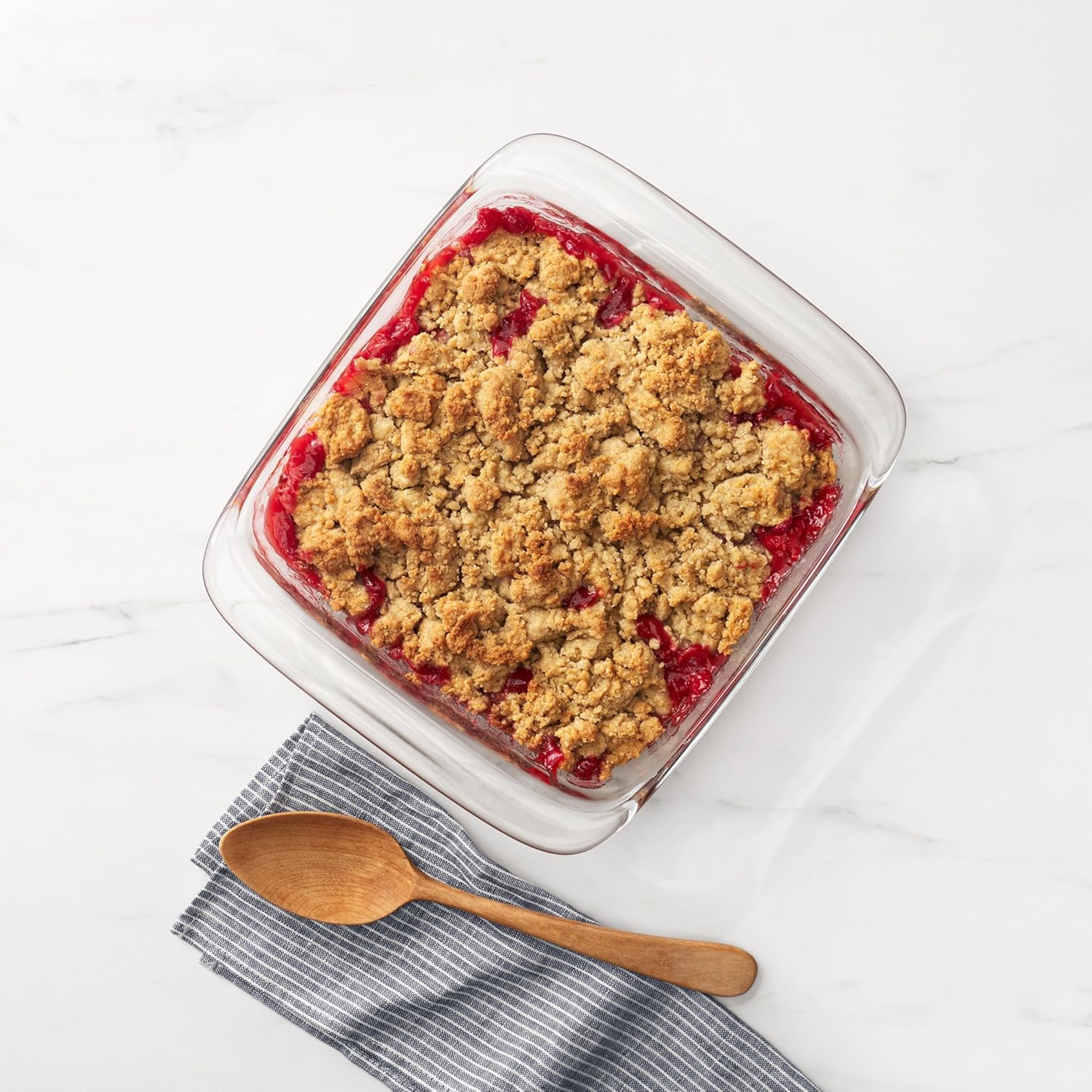 OXO Good Grips Glass Baking Dish Set - Freezer-to-Oven Safe, 3 Qt & 2 Qt with Lids | Clear, 9 x 13 & 8 x 8