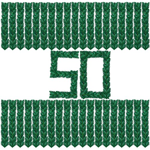 Uieke 50 Pcs Christmas Garland Ties 12Inch Artificial Pine Needles Garland Faux Pine Greenery Stems Twist Wired Tree Branches Wreath Tie for Craft Gift Wrapping Party Supply Christmas Decoration
