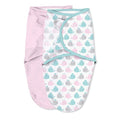 SwaddleMe Original Swaddle – Size Small, 0-3 Months, 2-Pack (Pink Polka Whale)