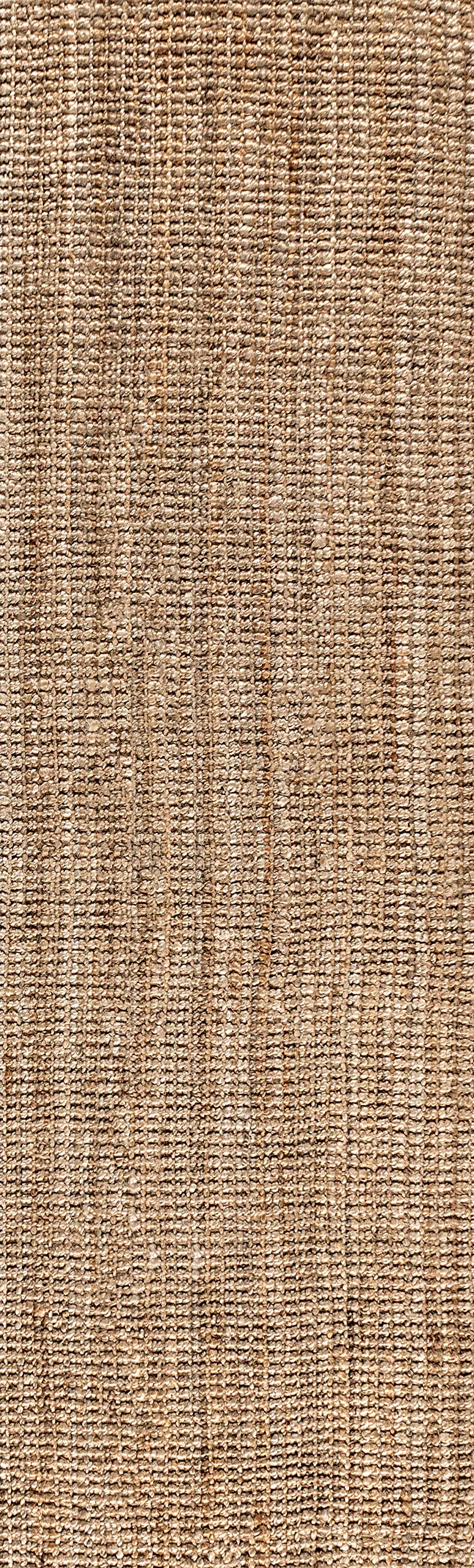 JONATHAN Y Pata Hand Woven Chunky Jute Natural Runner Rug, 2x14, Bohemian, Rustic, Cottage, Easy-Cleaning for Living Room, Bedroom, Kitchen, Non-Shedding (NRF102A-214)