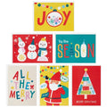 Hallmark Festive Fun Boxed Christmas Card Assortment (36 Cards and Envelopes) Red, Green, Yellow, Snowmen, Santa