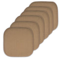 Sweet Home Collection Cushion Memory Foam Chair Pads Honeycomb Nonslip Back Seat Cover 16" x 16", Taupe (Pack of 2)