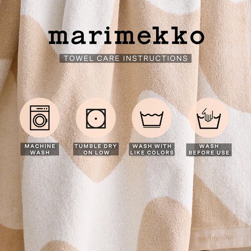 MARIMEKKO Räsymatto Terry Cotton Hand Towel – Polka Dot Patterned Hand Towels – 28 in x 20 in