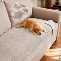 H.VERSAILTEX Non Slip Pet Couch Cover Chenille Dog Bed Protector Thick Soft Sofa Slipcover Pet Friendly Washable Couch Cushion Covers for Pets (30" x 70", Oatmeal)