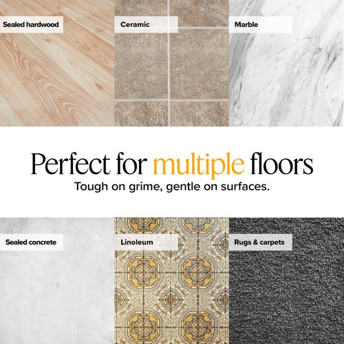 Dupray Large Rectangle Bonnets – Reusable Microfiber Steam Cleaner Pads, Heavy-Duty Steam Mop Accessories for Deep Cleaning Floors, Tiles, Grout, Walls, Kitchen Surfaces – Pack of 5