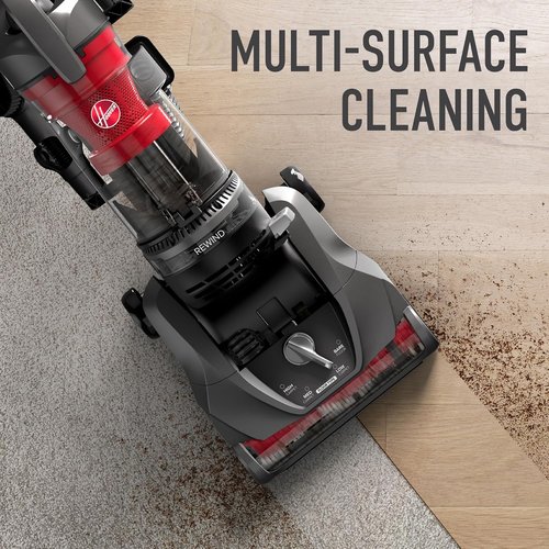 Hoover Rewind Pet Vacuum Cleaner - Bagless, Automatic Cord Rewind for Carpet & Hard Floors | Gray